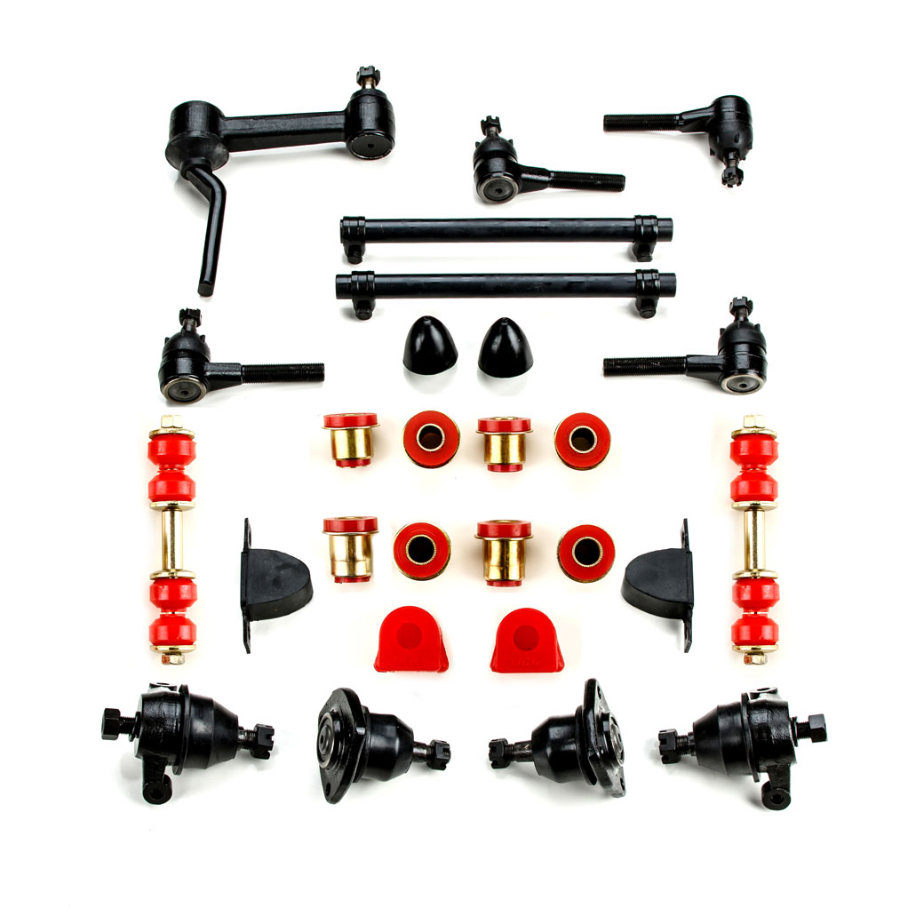 1968-1974 Chevrolet Corvette Red Polyurethane New Front End Suspension Master Rebuild Kit Questions & Answers