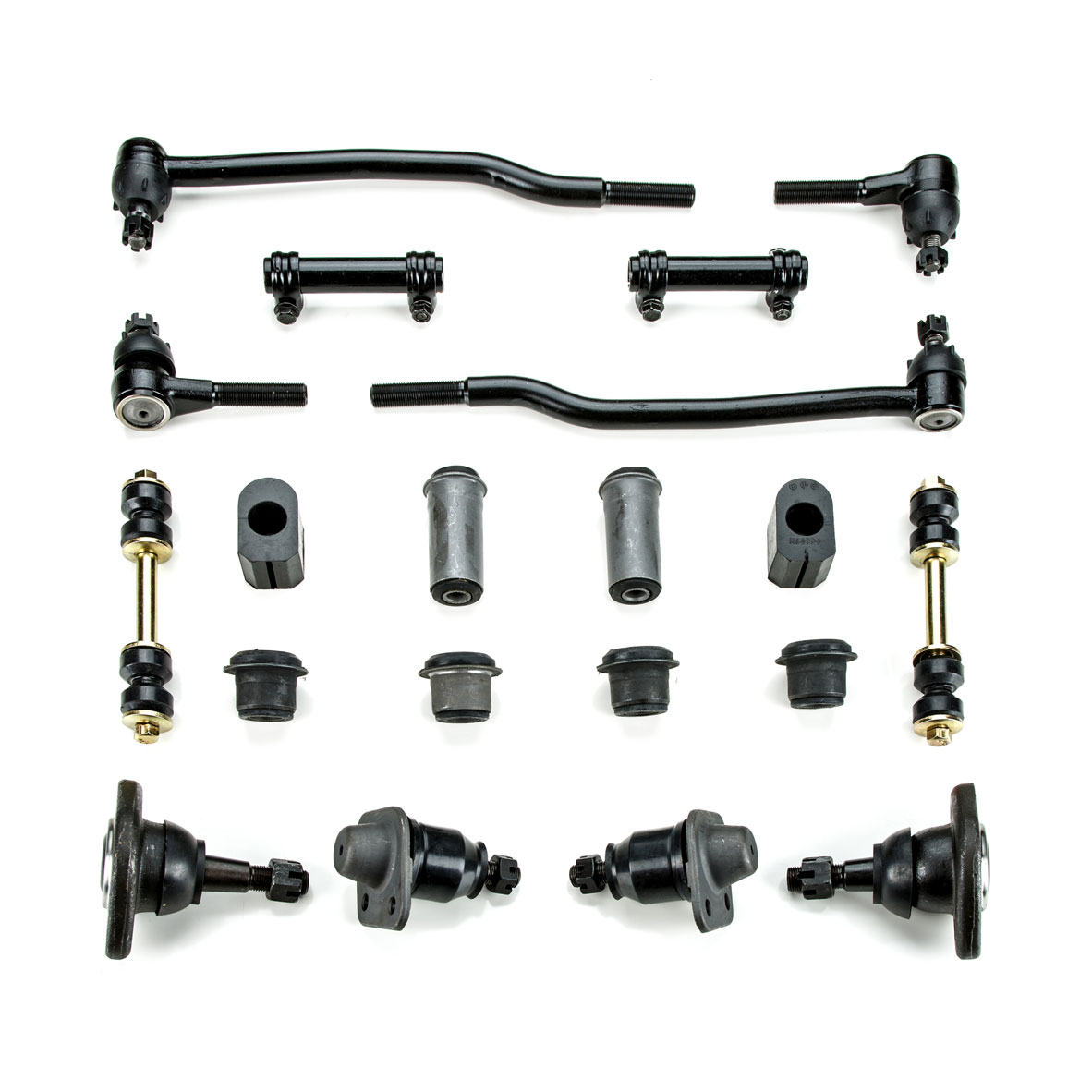 1969 1970 1971 1972 Ford Full Size New Front End Suspension Rebuild Kit with Inner Tie Rods Questions & Answers